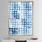 Designart - Indigo watercolor geometrical II - Contemporary Canvas in Gold Frame